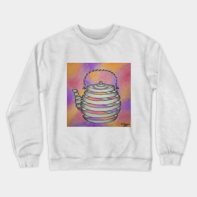 Wrapped Teapot Crewneck Sweatshirt by Rororocker